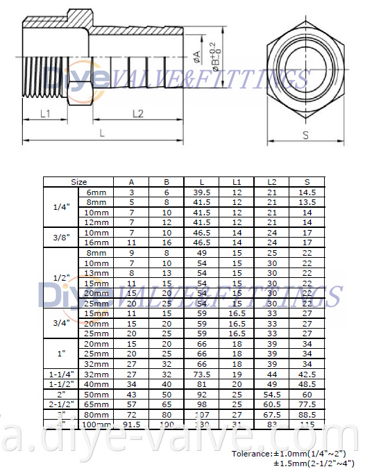 Stainless Steel HOSE NIPPLE